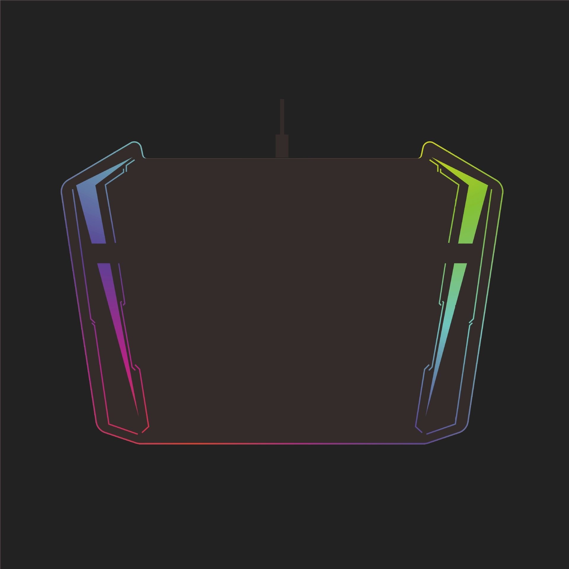 LED发光鼠标垫RGB定制专供EABY亚马逊 USB游戏硬质详情图1