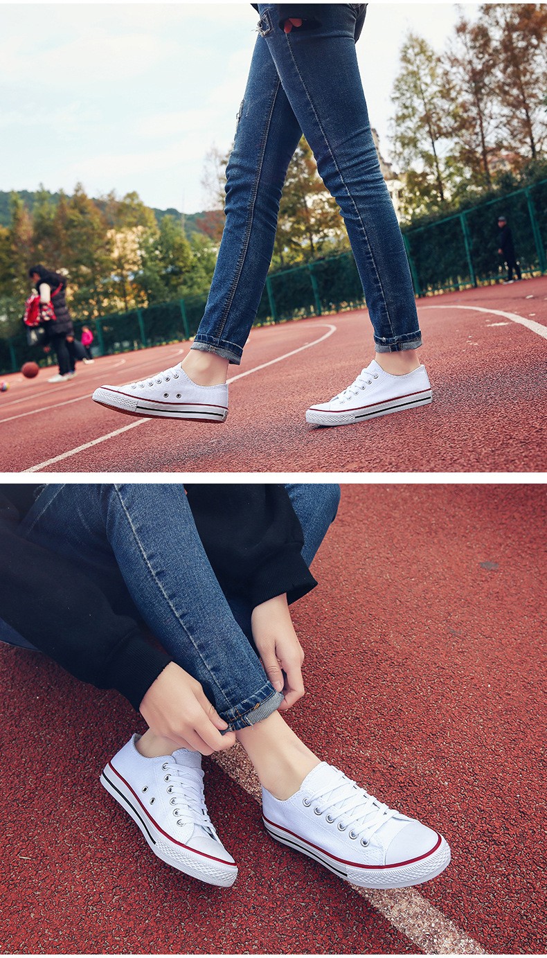 2020新款帆布鞋女学生韩版小白鞋球鞋板鞋低帮情侣款百搭休闲布鞋详情图15