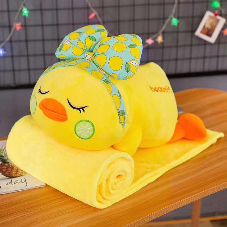 卡通可爱独角兽多功能抱枕毯空调毯办公室用抱枕详情6