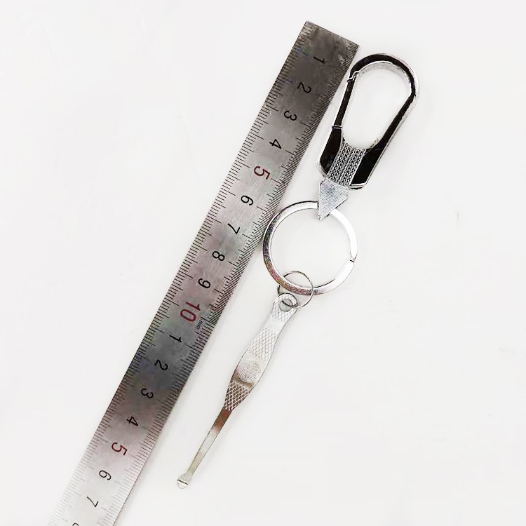 MQ Metal alloy double-ring keychain Key pendant Premium 6244-1 2-yuan store supply detail image 5