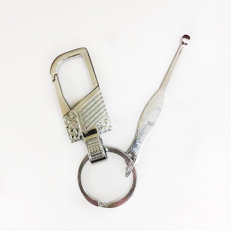 MQ Metal Alloy spring hook Key Chain with ear dig Key Pendant Premium 5005-1 for export detail image 2