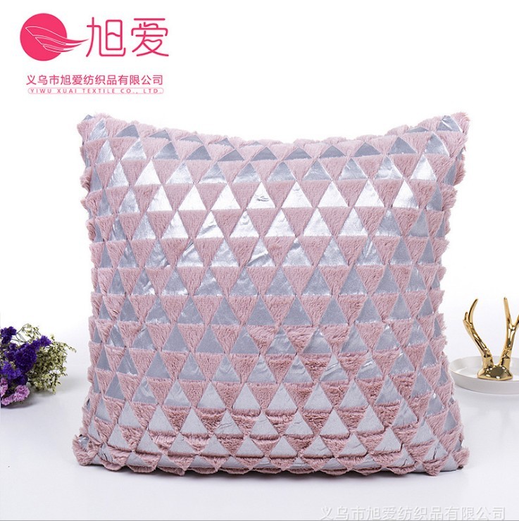 Wholesale of plush gold and silver embossed pillowcases without cores, cushions for tatami sofas and car headrests detail image 4