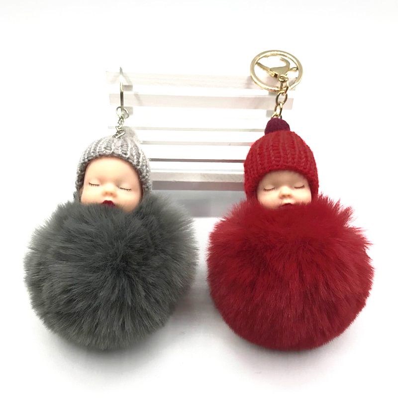 Nuevos modelos bola de pelo muñeca fan lago muñeca peluche bonecos maletas ropa llavero colgante bolsa fabricante correo undefined