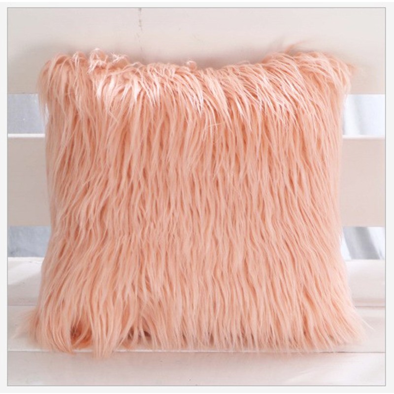 新 亚马逊爆款枕套 长毛绒抱枕套 时尚汽车靠枕 居家沙发大靠枕详情图2
