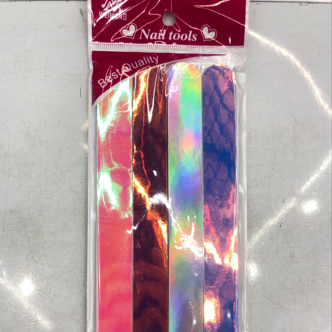 4-color sequin color-changing nail file details Picture