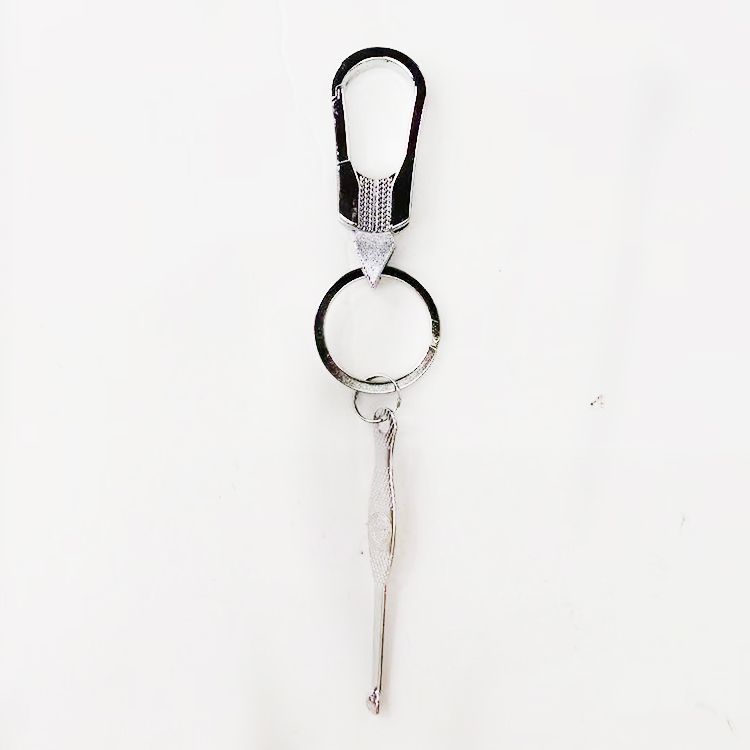 MQ Metal alloy double-ring keychain Key pendant Premium 6244-1 2-yuan store supply details Picture