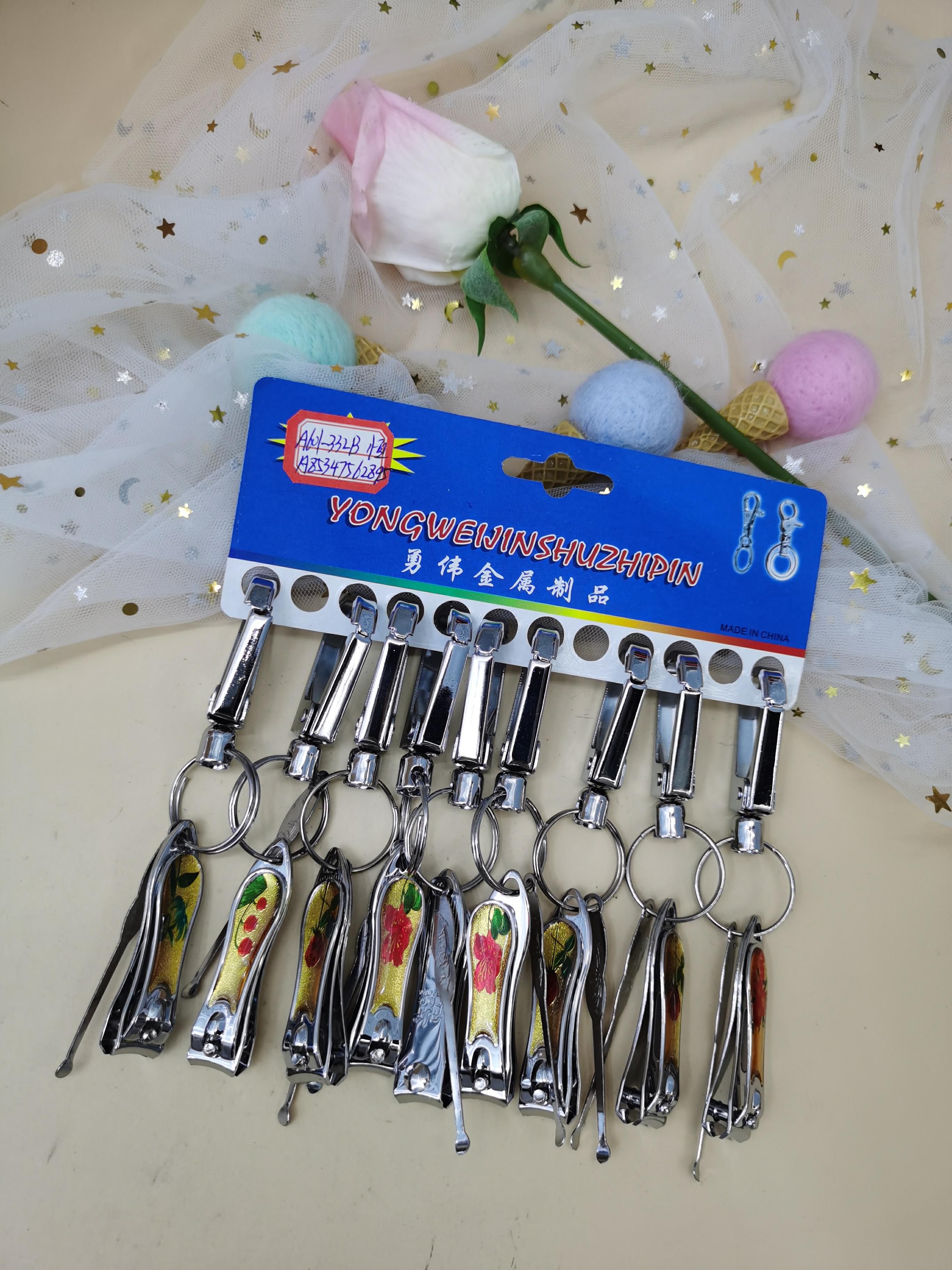 Key chain Metal key chain with nail scissors key chain manufacturer direct selling key chain thumbnail