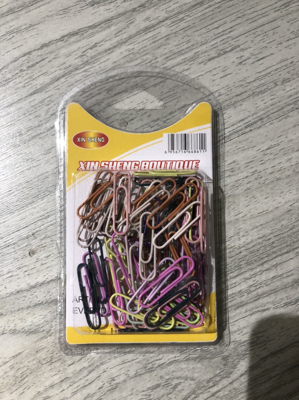 双泡彩色小号回形针