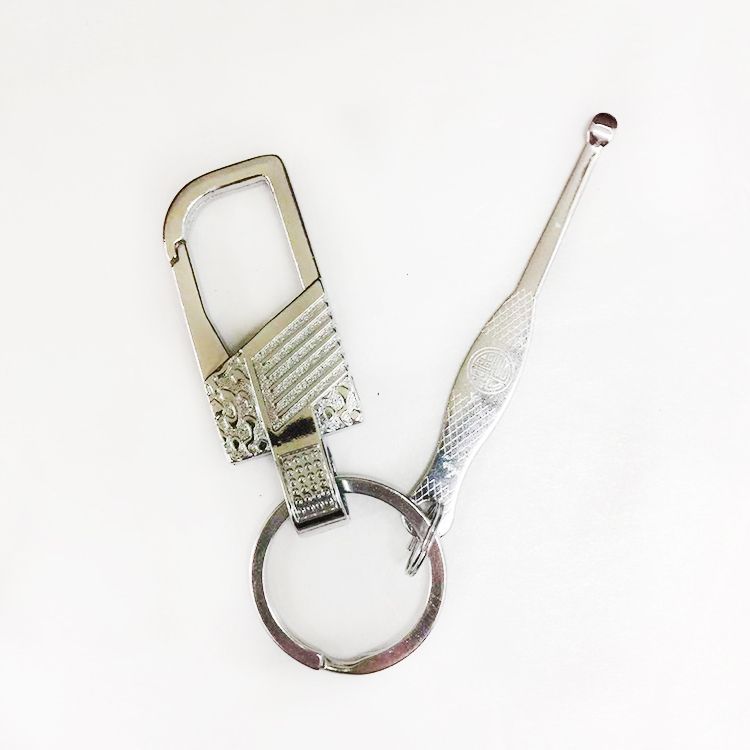 MQ Metal Alloy spring hook Key Chain with ear dig Key Pendant Premium 5005-1 for export
