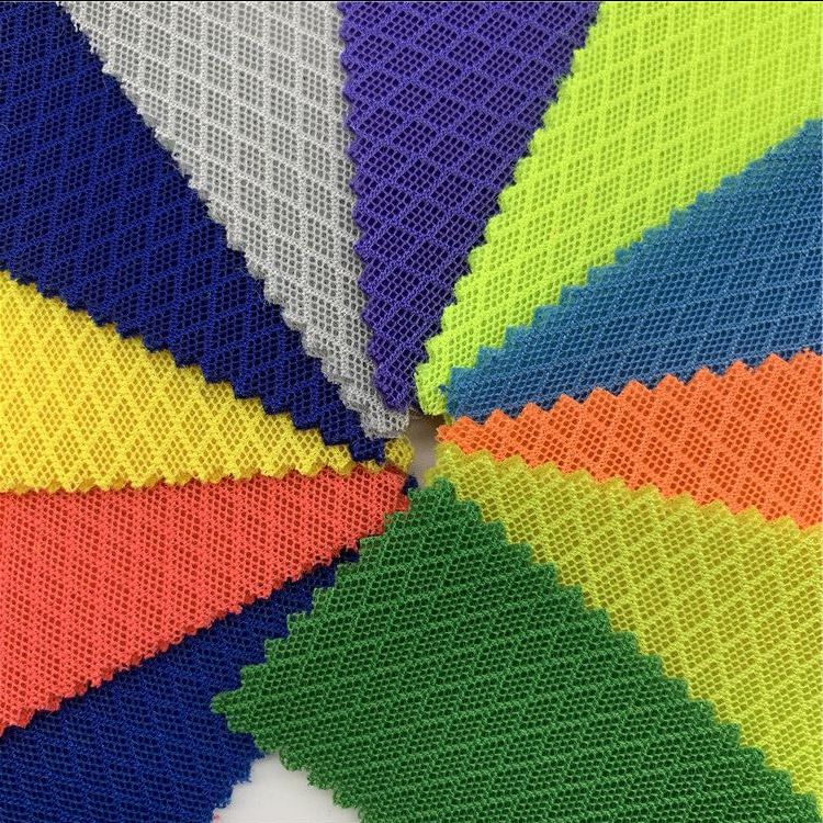 现货供应 特殊三明治网眼布 菱形透气夹层网眼布 箱包网 鞋材网布