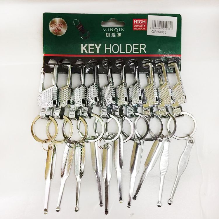 MQ Metal Alloy spring hook Key Chain with ear dig Key Pendant Premium 5005-1 for export Item Picture
