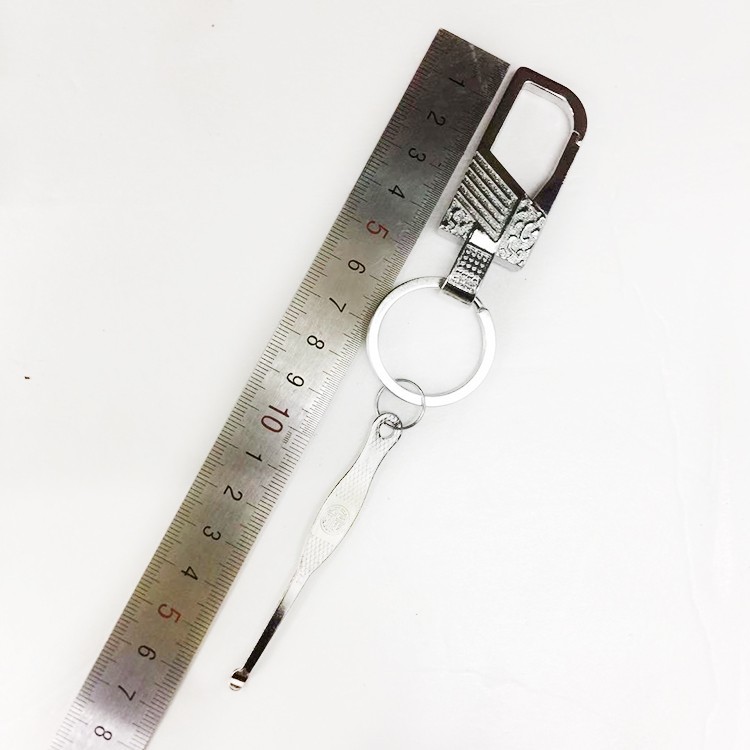 MQ Metal Alloy spring hook Key Chain with ear dig Key Pendant Premium 5005-1 for export detail image 4