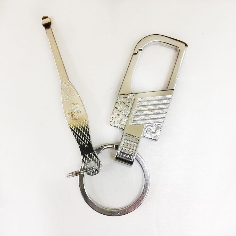 MQ Metal Alloy spring hook Key Chain with ear dig Key Pendant Premium 5005-1 for export Application Scenario