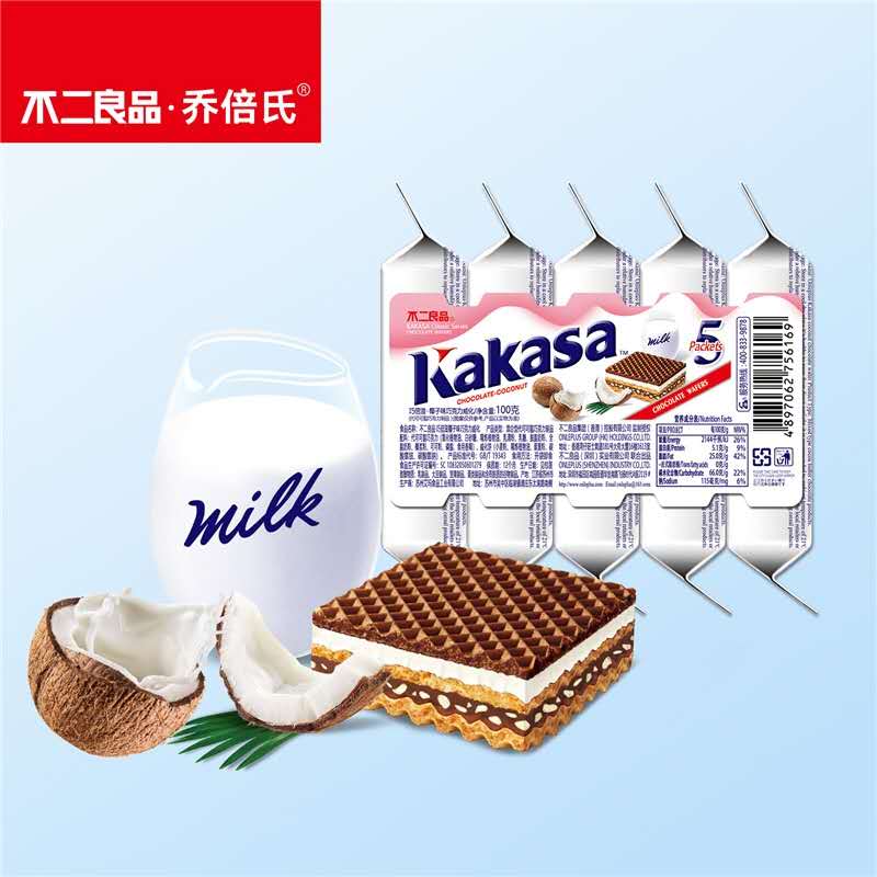 巧倍氏椰子味威化饼干