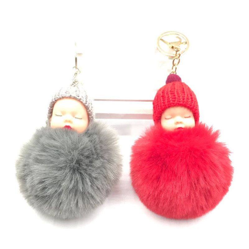 Nuevos modelos bola de pelo muñeca fan lago muñeca peluche bonecos maletas ropa llavero colgante bolsa fabricante correo undefined