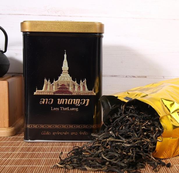 老挝金占芭 野生古树红茶罐包装 黑罐红茶 特级500年古树详情图2