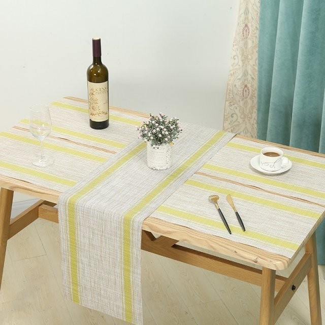 特斯林餐垫亚麻横纹系列详情1
