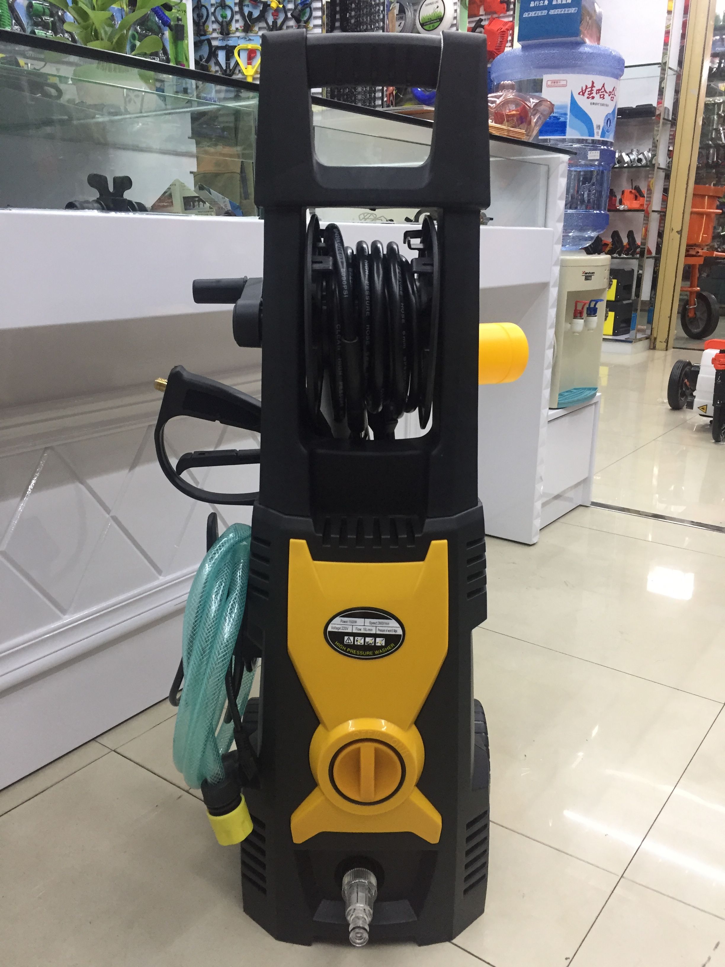 High pressure cleaning machine portable induction two-use car washing machine automatic shut-off gun stop quick water