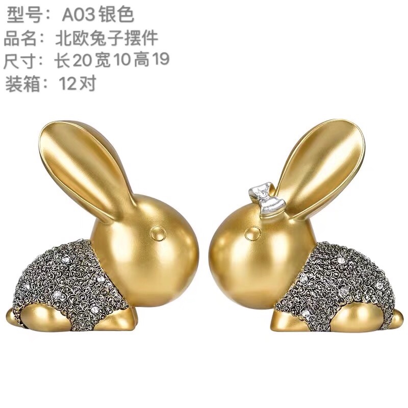 Nordic style rabbit decorations thumbnail