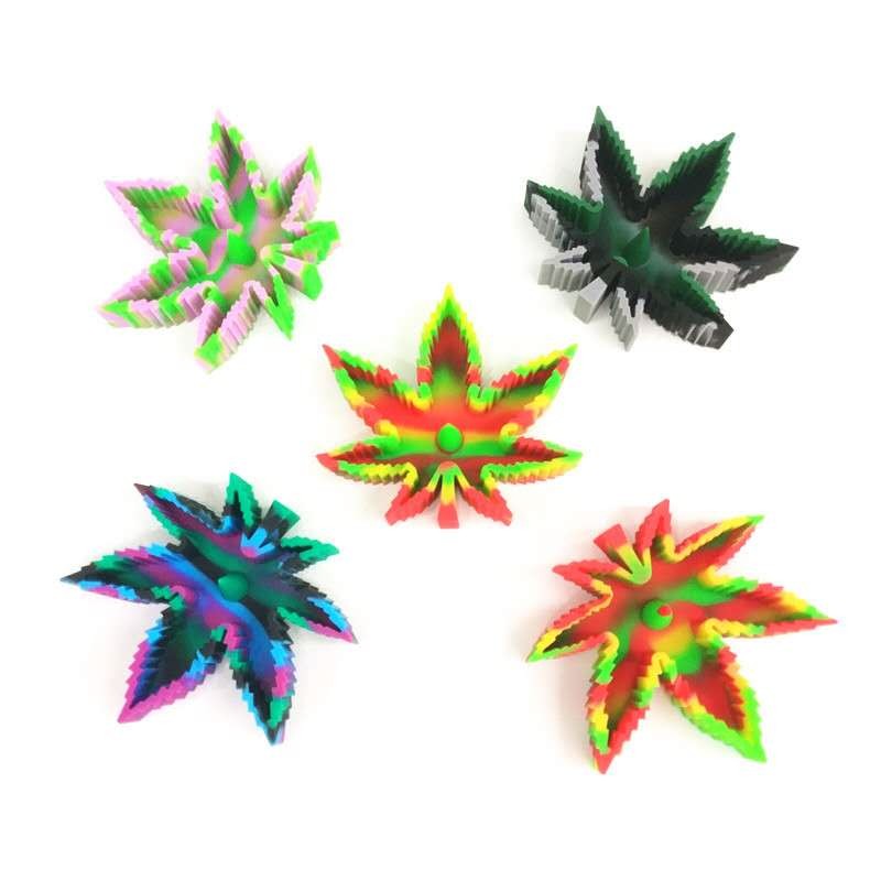 新款硅胶多功能叶子烟灰缸详情图2