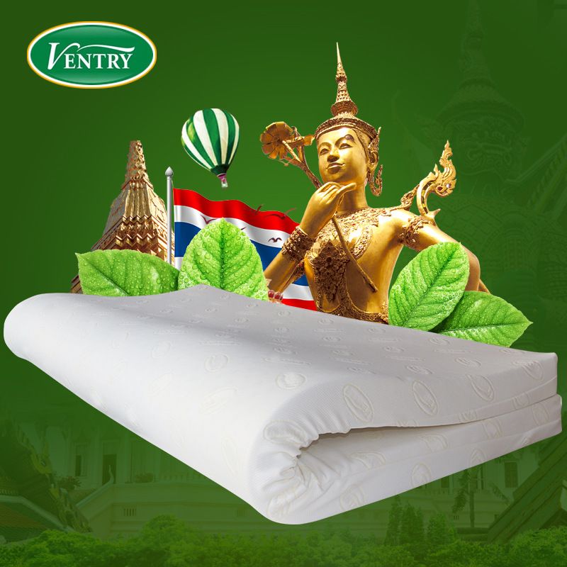ventry Thai genuine latex mattress 150*200*10cm mattress pillow details Picture