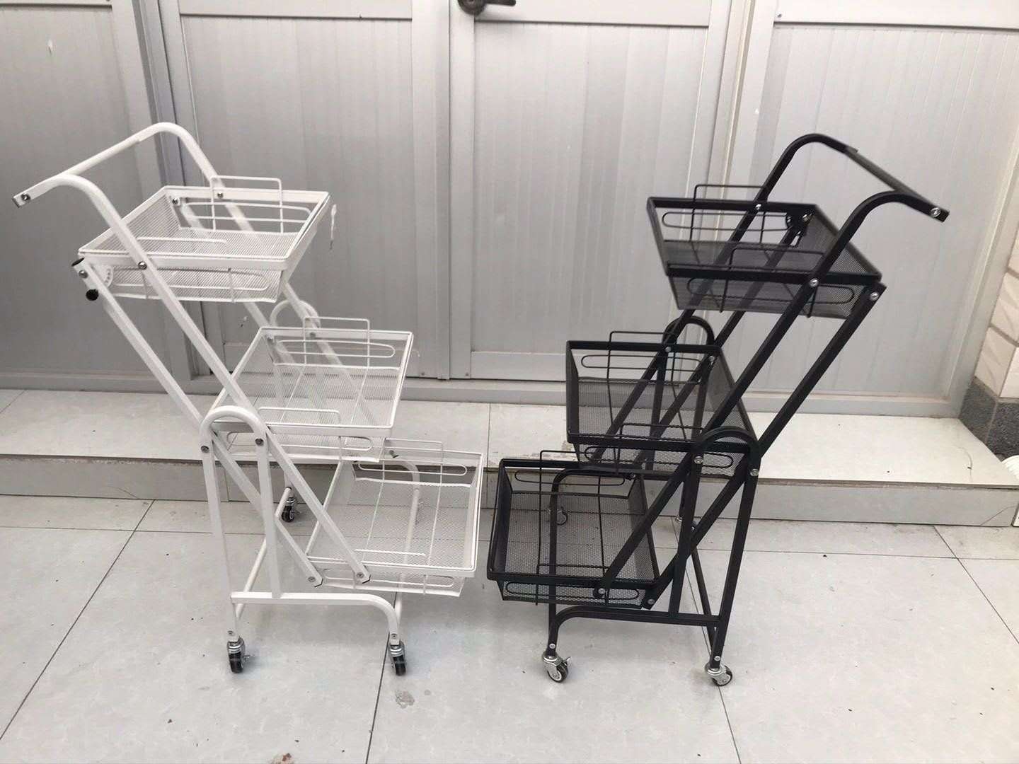 Kitchen storage rack, mobile floor-standing multi-layer trolley, bedroom, living room, baby products multi-functional storage rack A1026 detail image 7