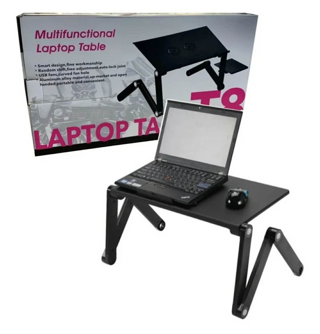 T8T6T9铝合金电脑桌带风扇电脑桌，360度旋转电脑桌