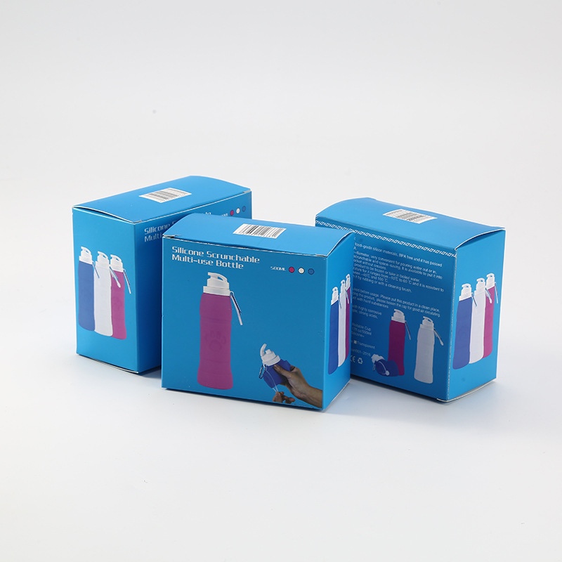 硅胶水壶 创意旅行便携硅胶卷曲折叠户外运动水壶详情图4