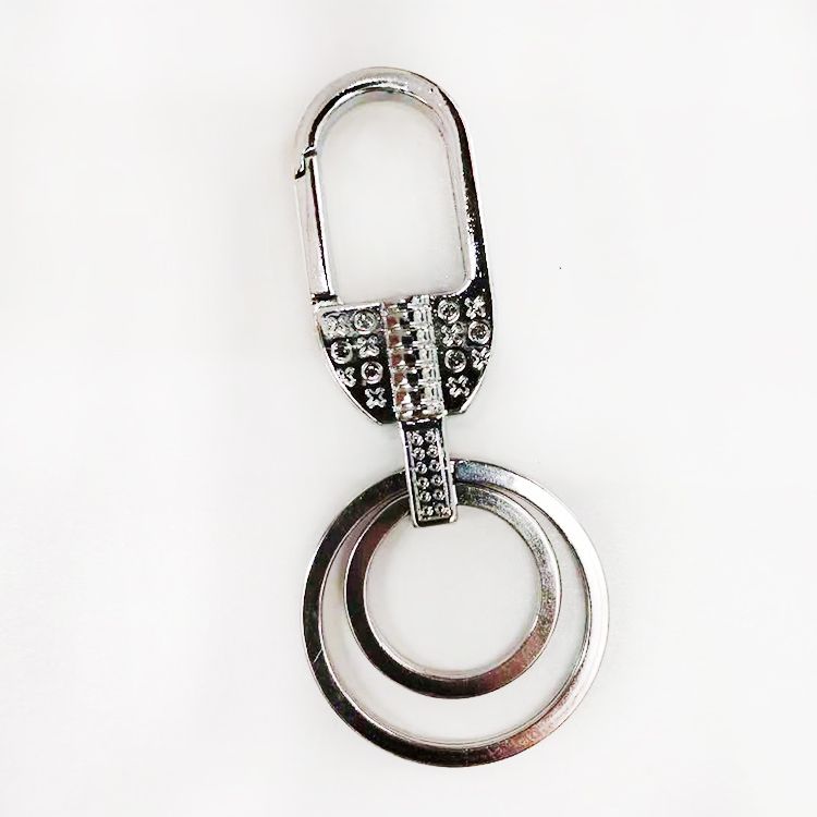 MQ Metal alloy double-ring keychain, key pendant, Fine 5001-2, 2-yuan store supply Specification image