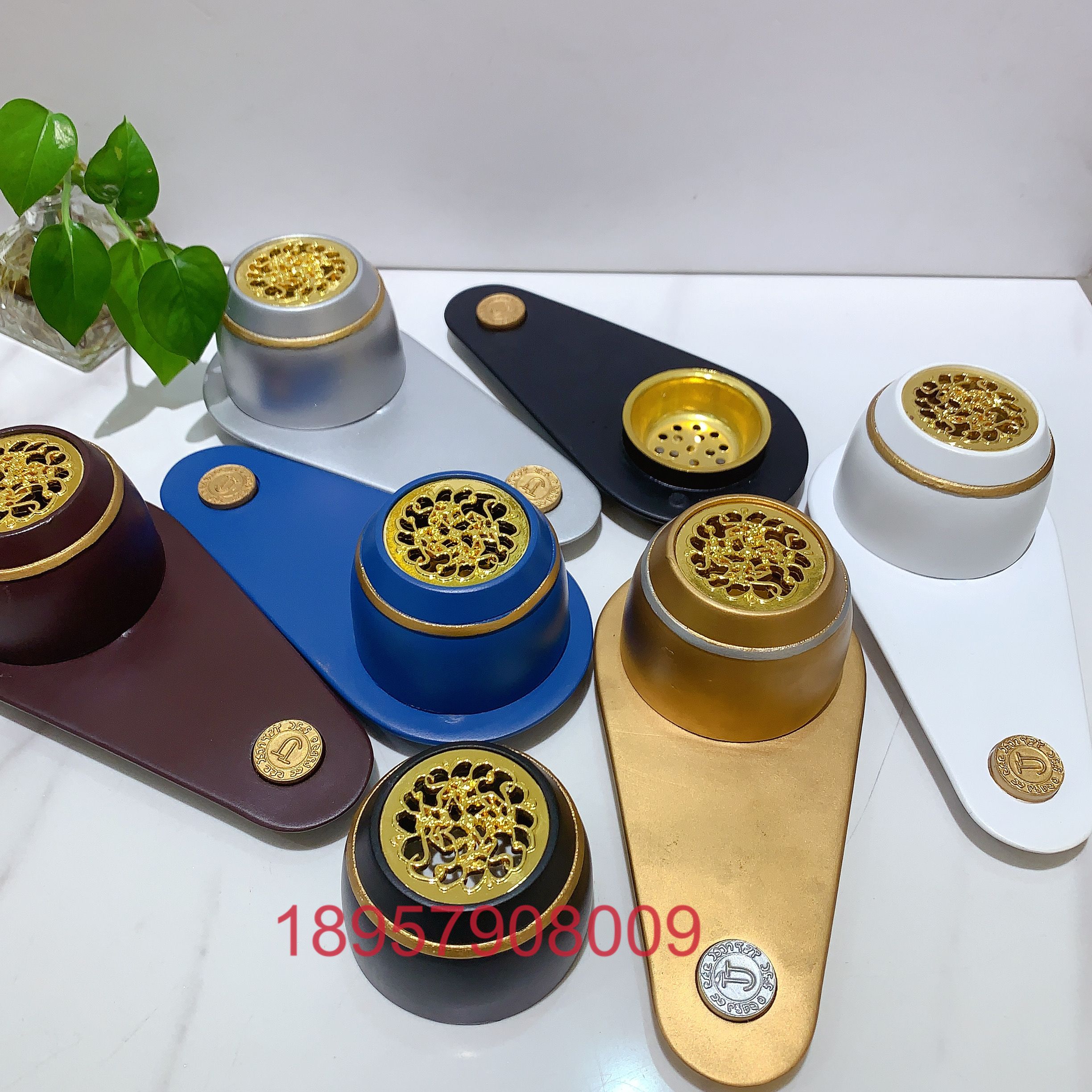 New resin incense burner crystal incense burner thumbnail