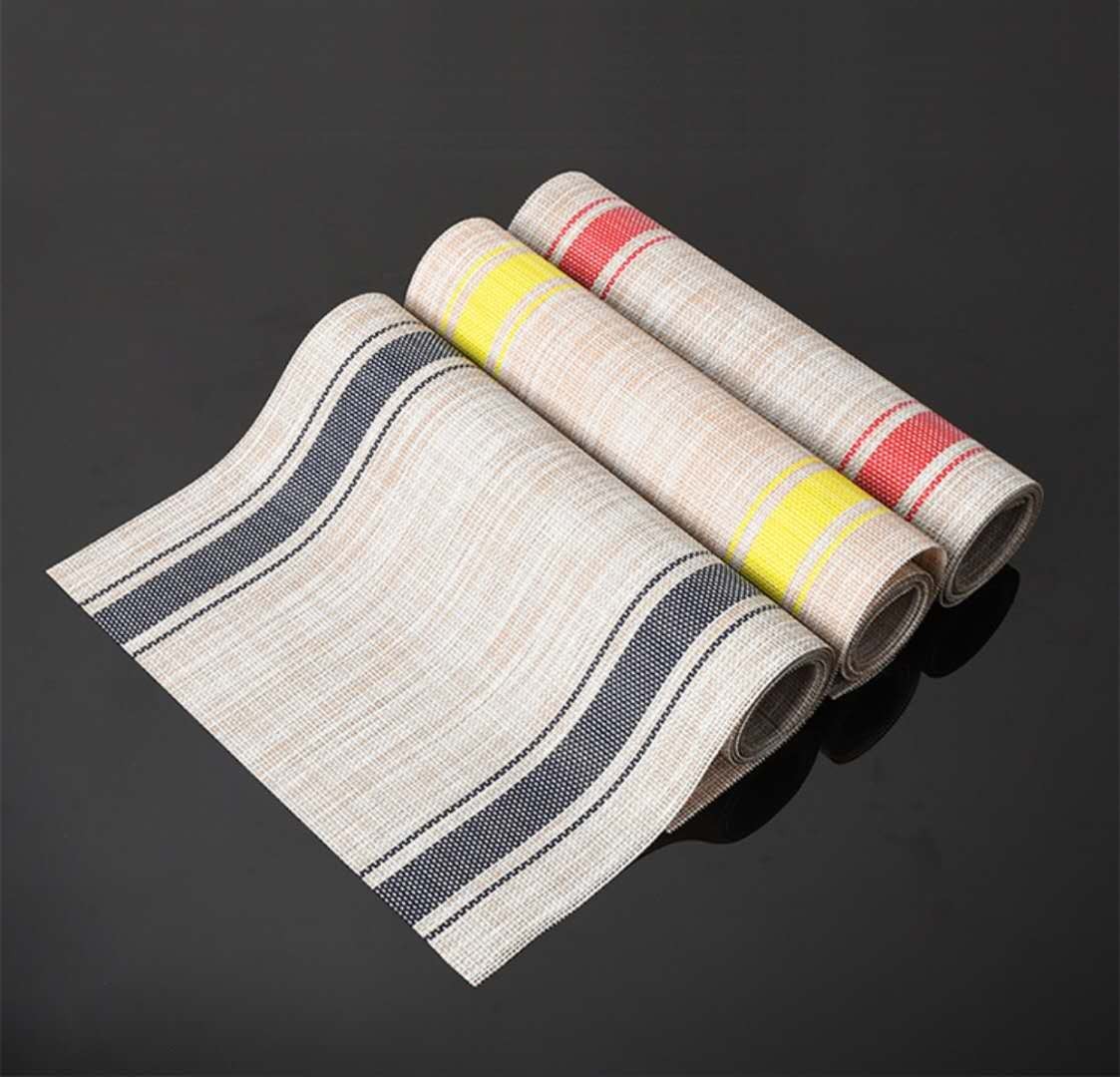 特斯林餐垫亚麻横纹系列详情3