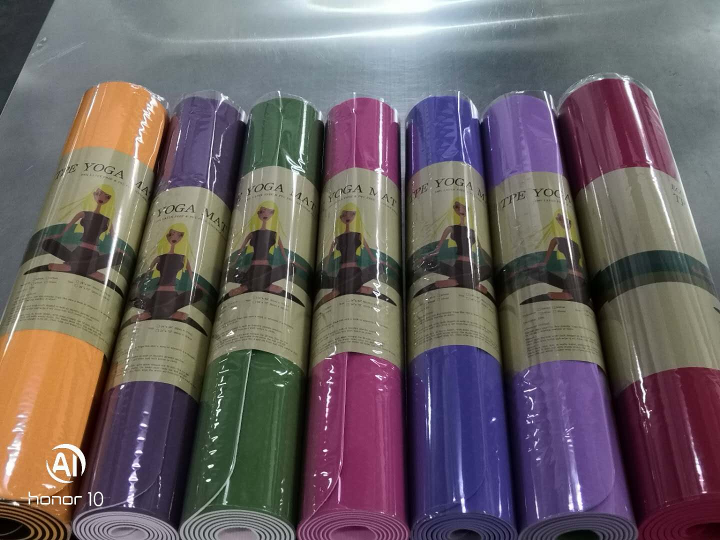 Yoga mat widened and thickened double-sided non-slip mat fitness beginner dance exercise mat details Picture