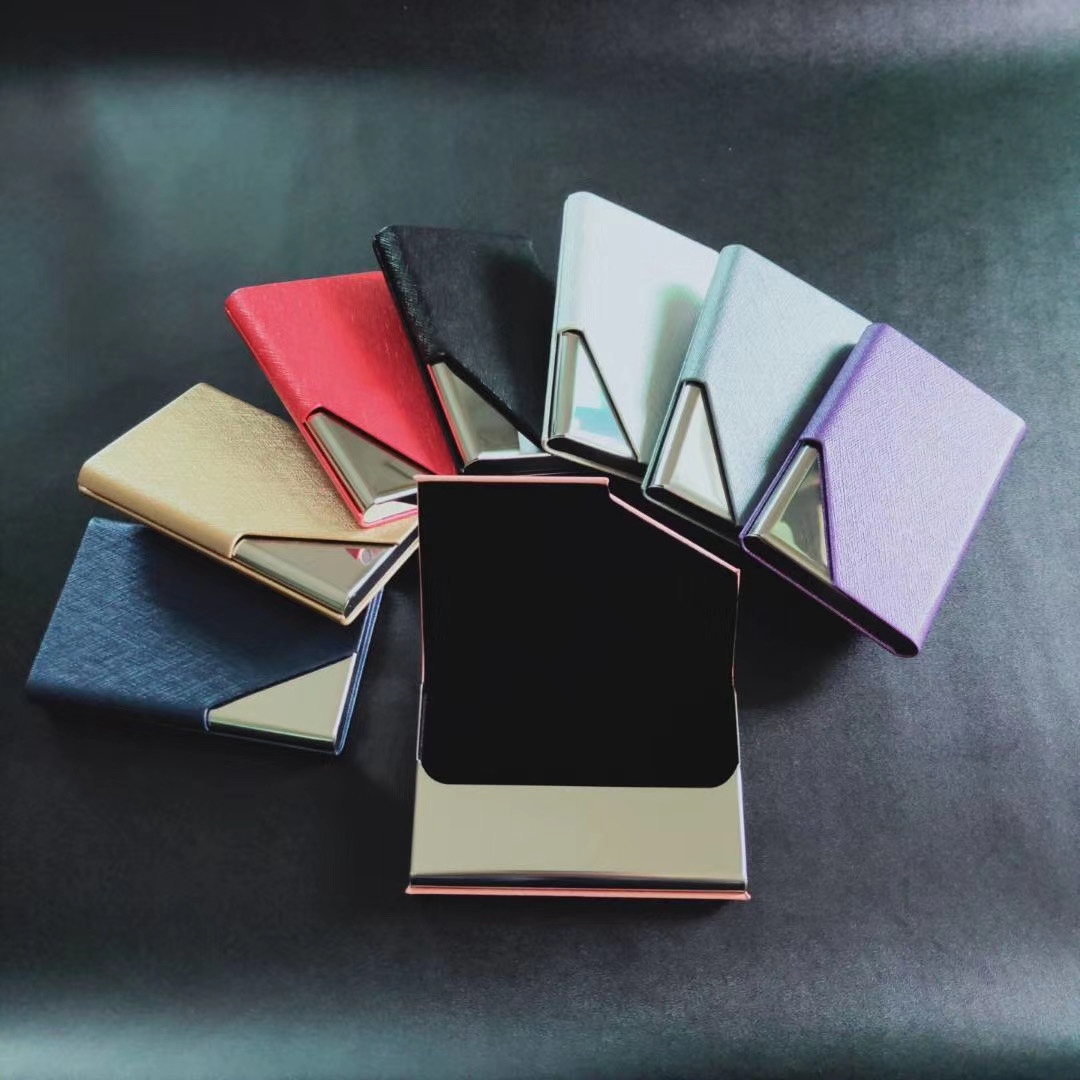 Leather business card box Item Picture