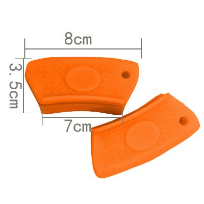 厨房密码/韩国进口厨具/硅胶防烫夹橙色产品图