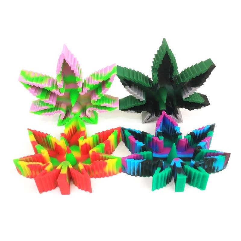 新款硅胶多功能叶子烟灰缸详情图3