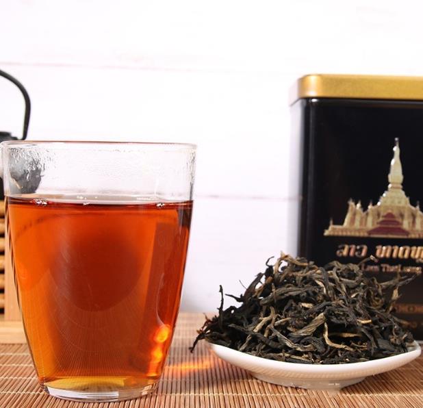老挝金占芭 野生古树红茶罐包装 黑罐红茶 特级500年古树详情图4