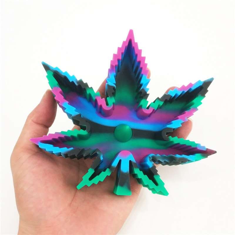 新款硅胶多功能叶子烟灰缸详情图4