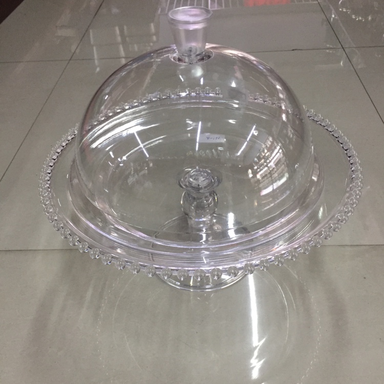 点心蛋糕水果盘+盖（061A，带珠盘）