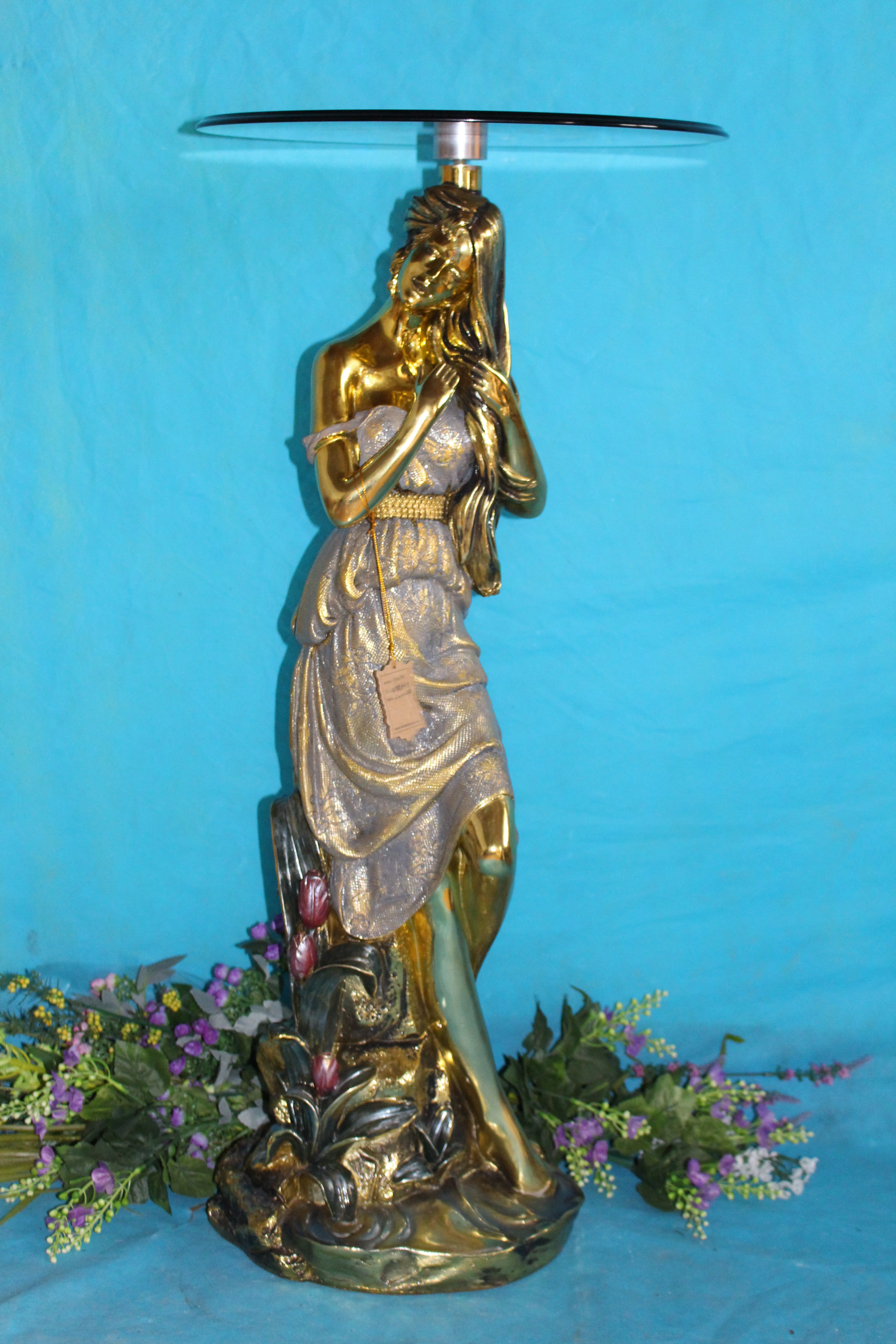 European-style living room floor-standing ornaments, gilded home decorations and home handicrafts detail image 2