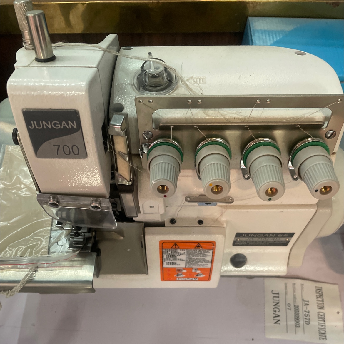 JA-700D edge overlock machine Specification image