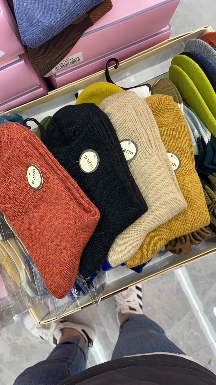 Autumn winter women's wool socks day series thumbnail