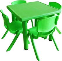 儿童塑料椅子，桌子，塑料一体椅，颜色多