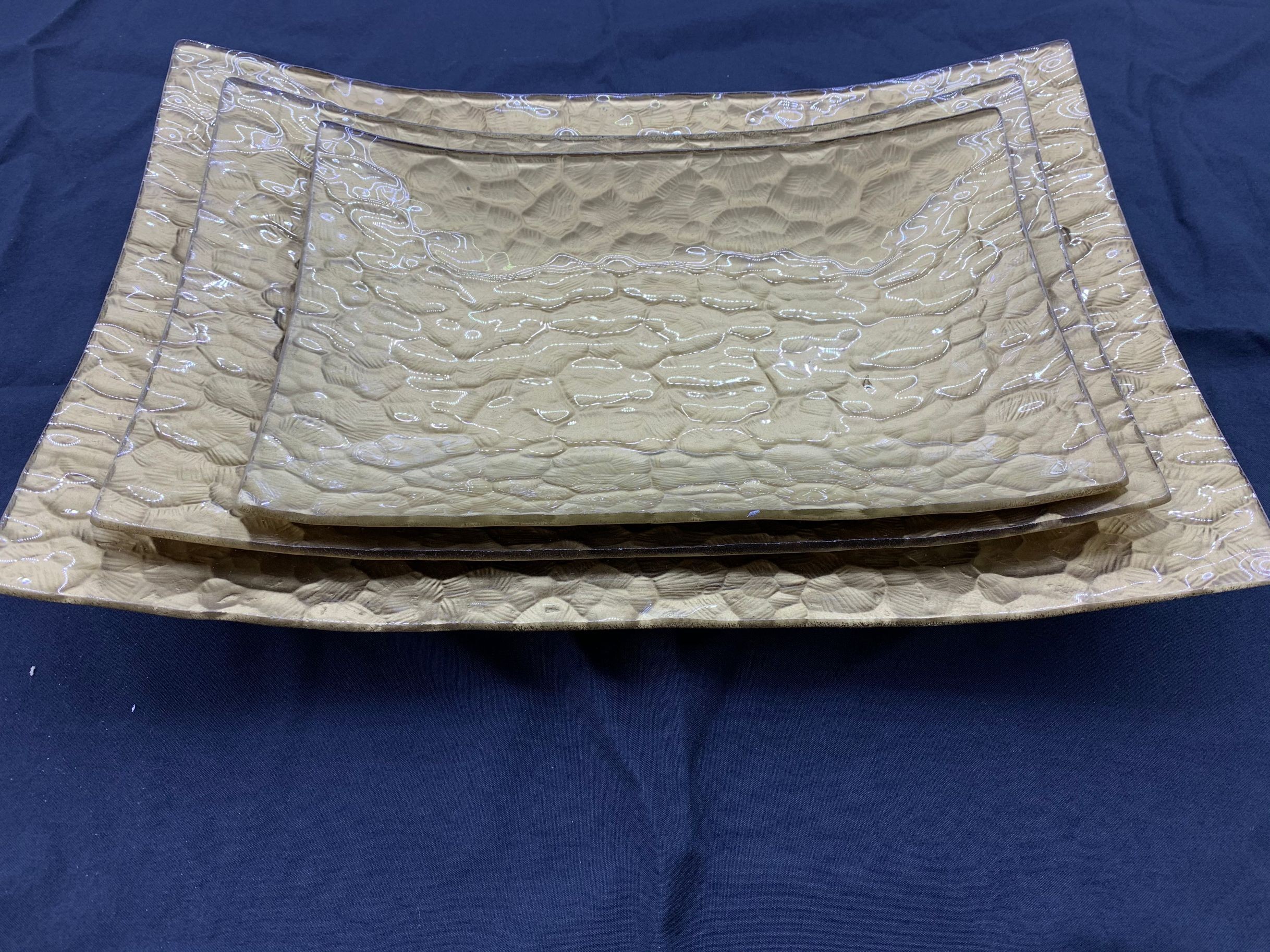 GLASS PLATE 3PCS/SET  CARE PLATE full figure