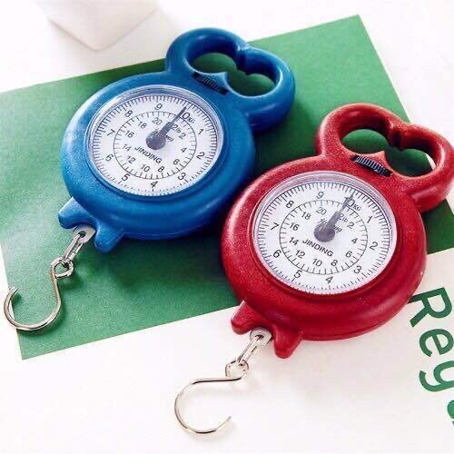 Household portable mini portable kilogram scale kitchen buying vegetables hand load weighing spring scale hanging scale hanging scale hand hook scale thumbnail