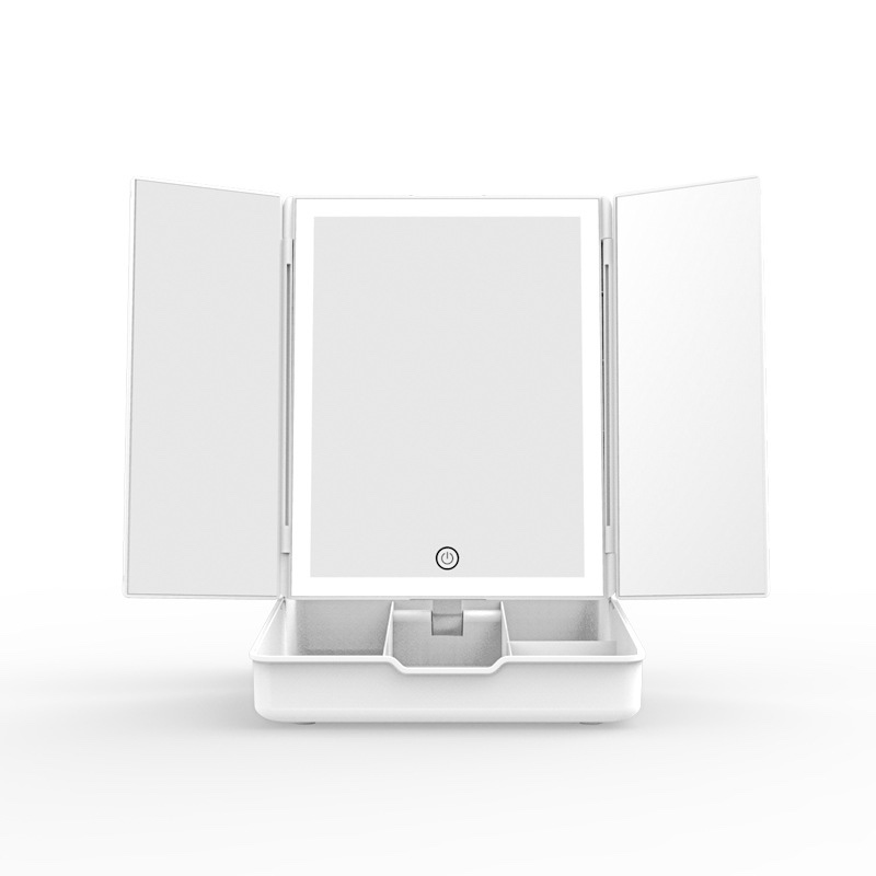 نظارات مكينية مبتكرة منضدية ذات مكياج محمول مزودة بمكياج ذاتي قابل للطي مزود بثلاثة أجزاء detail image 5