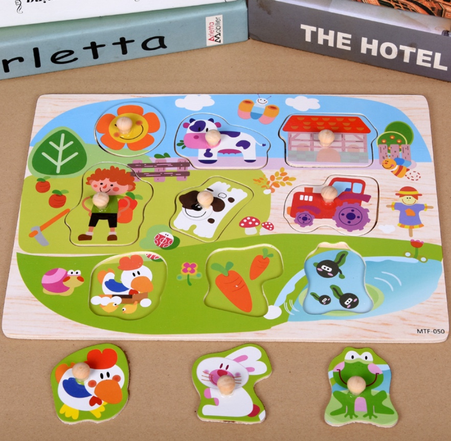 农场动物手抓版儿童玩具图