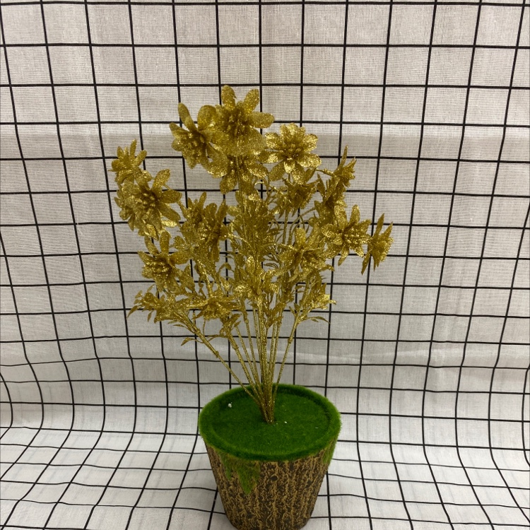 12 branches and 24 heads of small crabapple blossoms