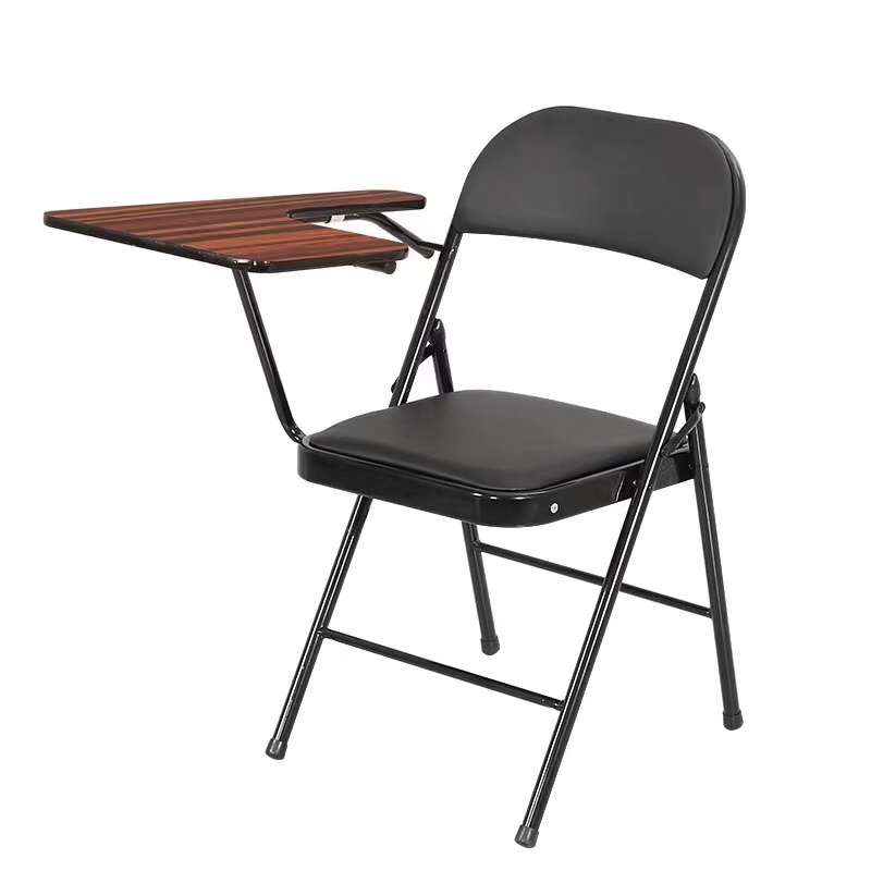 记者椅，办公椅，折叠椅子，带写字板椅子详情图1