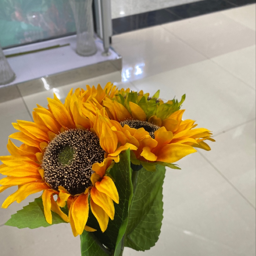 手捧花（向日葵花）