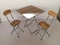 方桌圆桌折叠桌椅，各种尺寸各种颜色桌子椅子，餐桌椅木头桌椅细节图